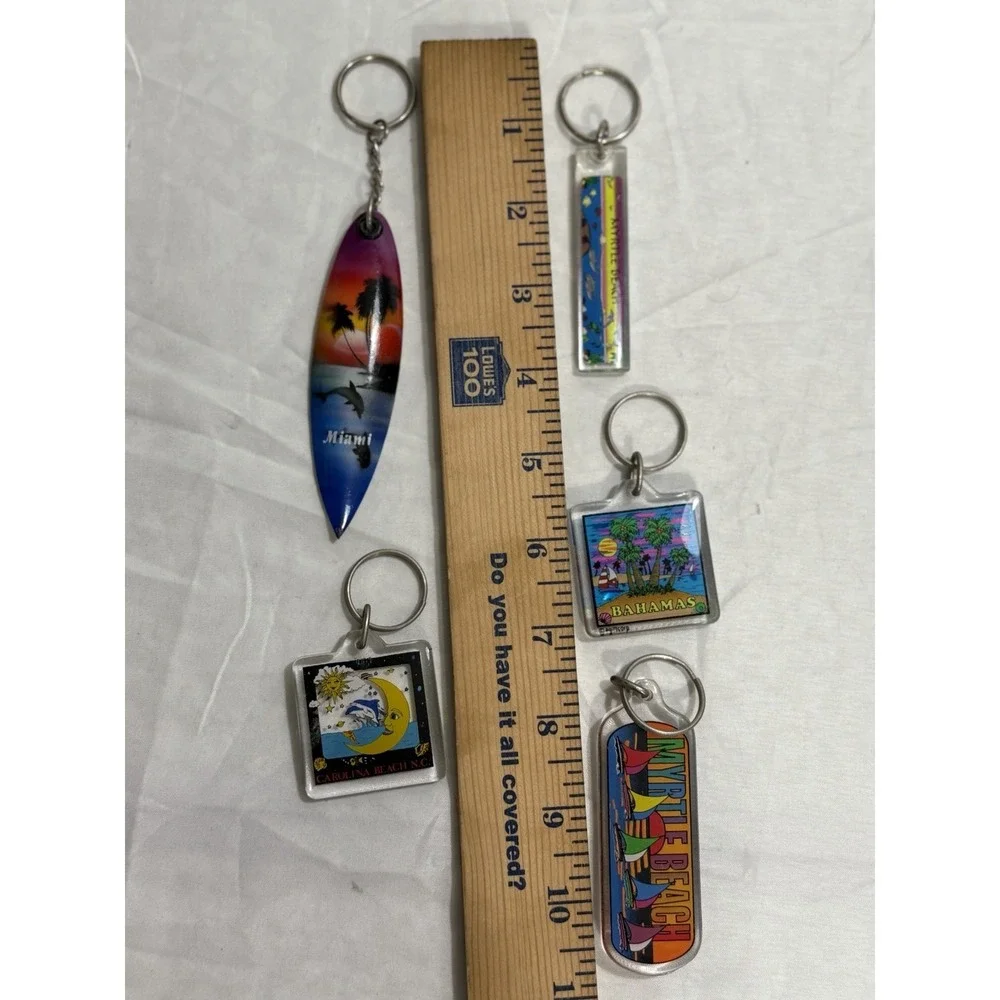 Lot Of 5 Myrtle Beach‎ South Carolina Keychains